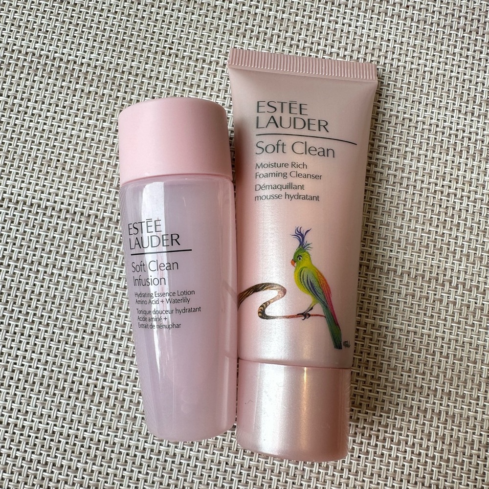 $15, 2 of Estée Lauder soft clean infusion and soft clean travel set. - Picture 2 of 4